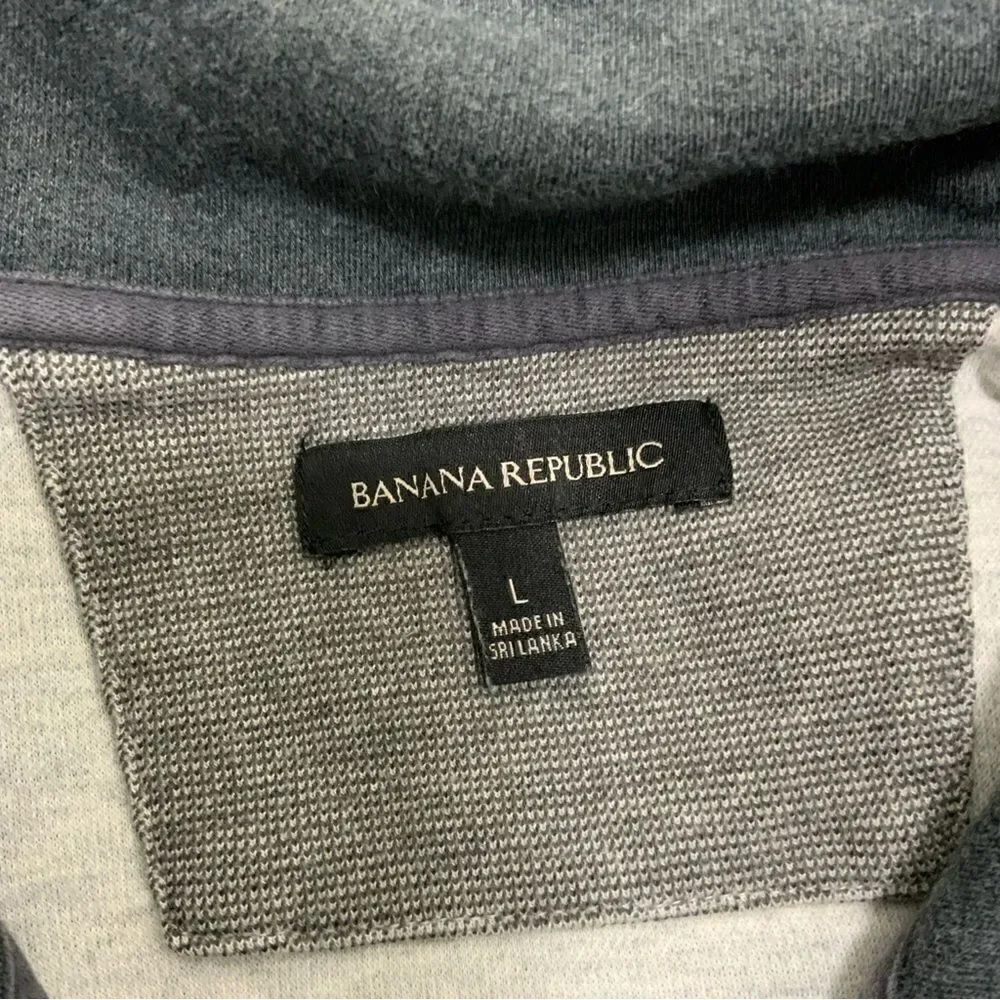 BANANA REPUBLIC 1/4 zip long sleeve shirt